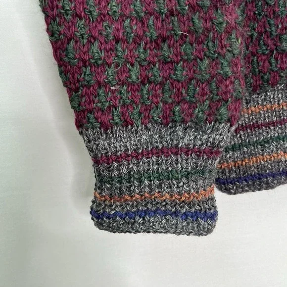 Vtg Marshall Fields Country Shop Wool Mens Sz M Chunky Grandpa Cardigan Sweater - Picture 5 of 15